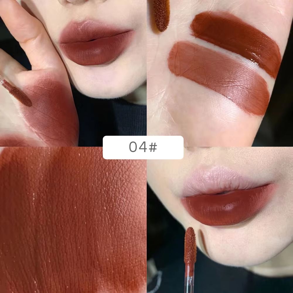 Gege Bear Rabbit Lip Glaze  LongLasting Matte Lipstick With Velvet Lip Clay Finish 6