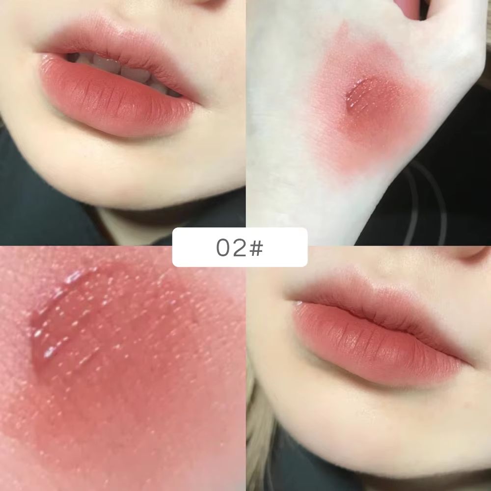 Gege Bear Rabbit Lip Glaze  LongLasting Matte Lipstick With Velvet Lip Clay Finish 8