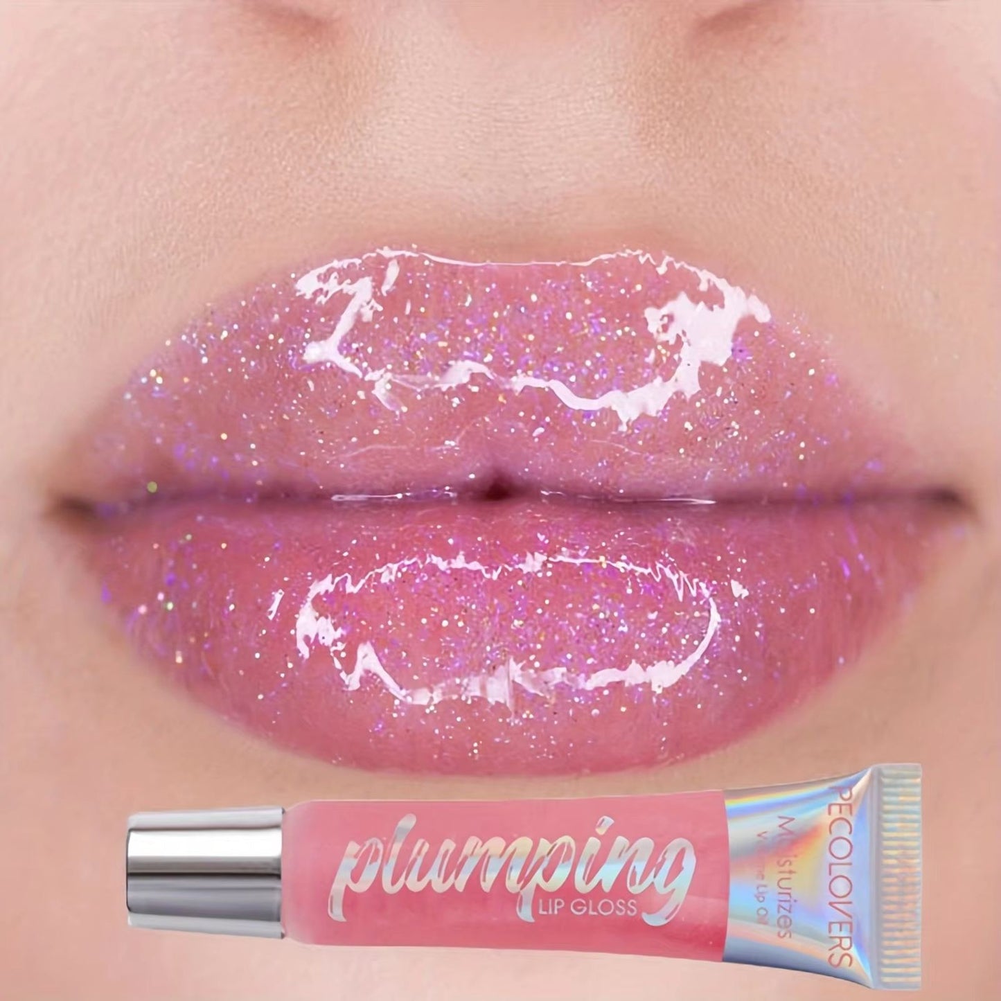 Shimmer Lip Oil – Moisturizing Lip Gloss with Collagen for Fuller, Plump Lips