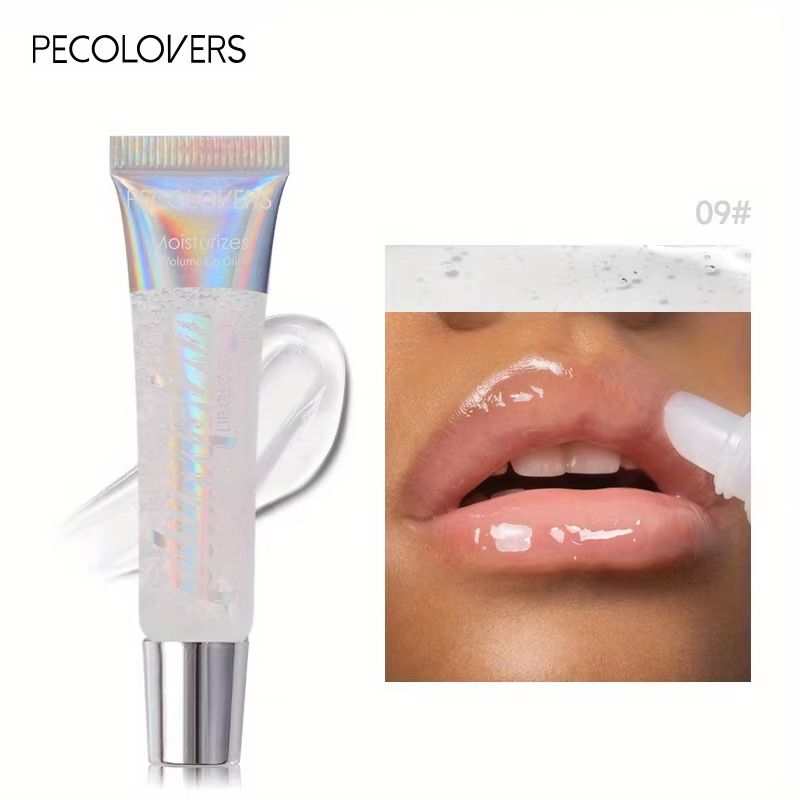 Shimmer Lip Oil  Moisturizing Lip Gloss With Collagen For Fuller Plump Lips 15