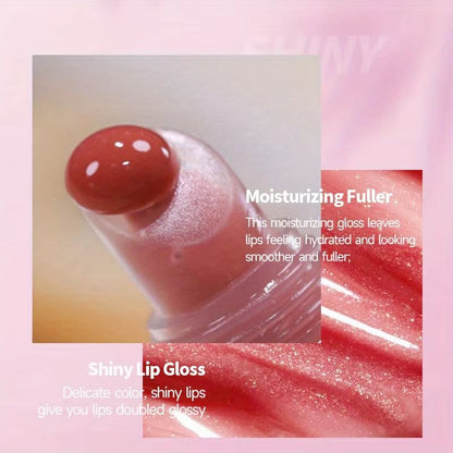 Shimmer Lip Oil  Moisturizing Lip Gloss With Collagen For Fuller Plump Lips 2