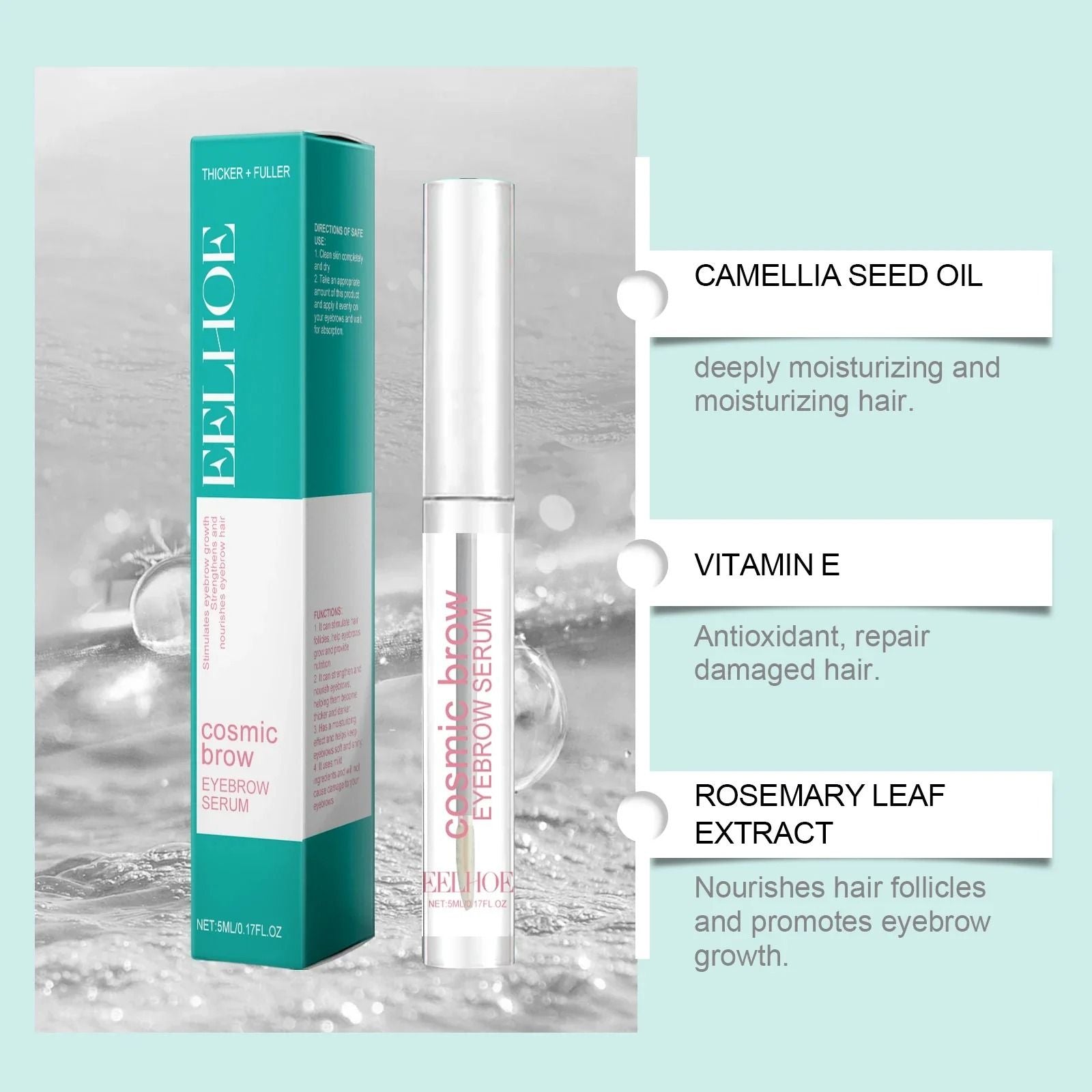 Eyebrow And Eyelash Growth Serum For Fuller And Thicker Hair 3