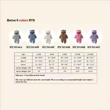 Winter Baby Bear Hooded Romper  Warm Fleece Infant Jumpsuit For Newborn Boys And Girls 5