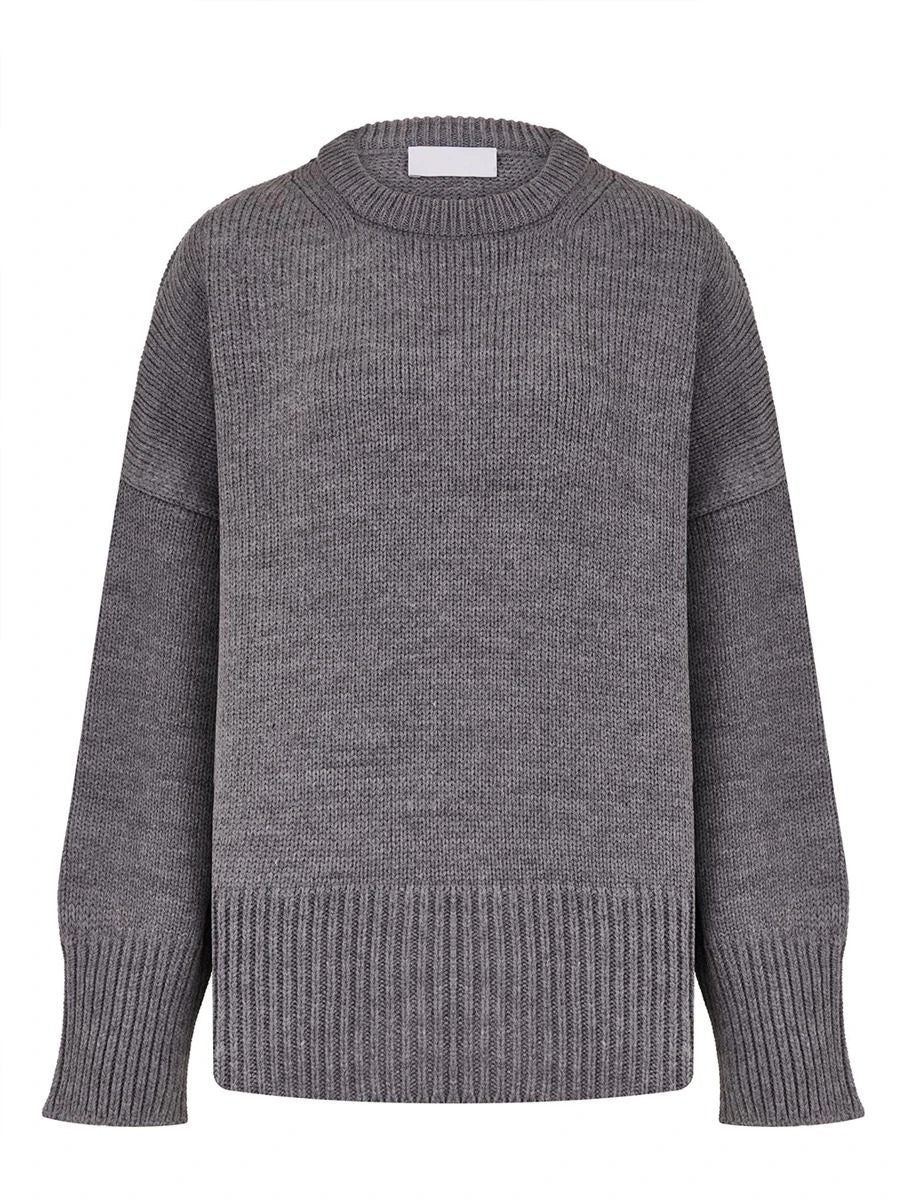 Cozy Oversized Womens Sweater Knitted Winter Pullover 9
