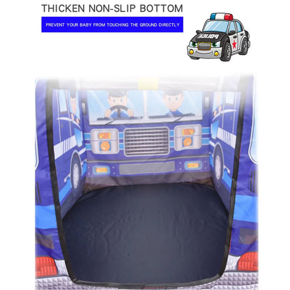 Kids Indoor Car Tent Playhouse  Foldable Princess And Police Car Play Tent For Boys And Girls 2