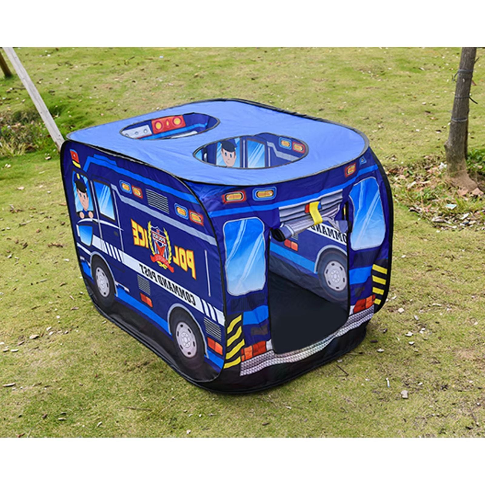 Kids Indoor Car Tent Playhouse  Foldable Princess And Police Car Play Tent For Boys And Girls 3