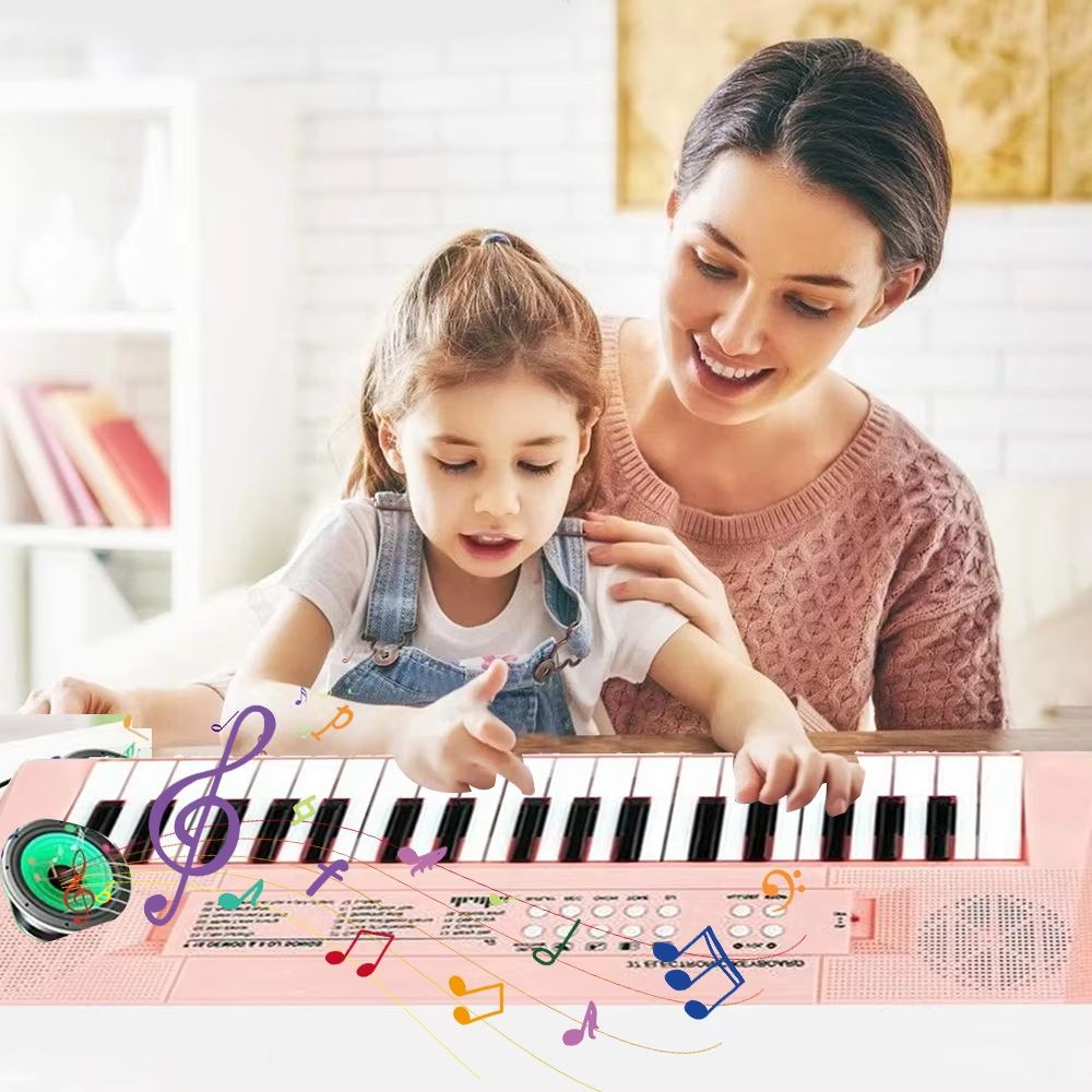 37 Keys Kids Electronic Piano Keyboard With Microphone  Educational Musical Toy For Boys And Girls 1