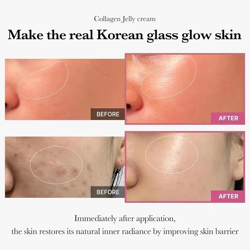 Collagen Jelly Face Cream  Hydrating Korean Skin Care For Pore Tightening  Nourished Glow 1