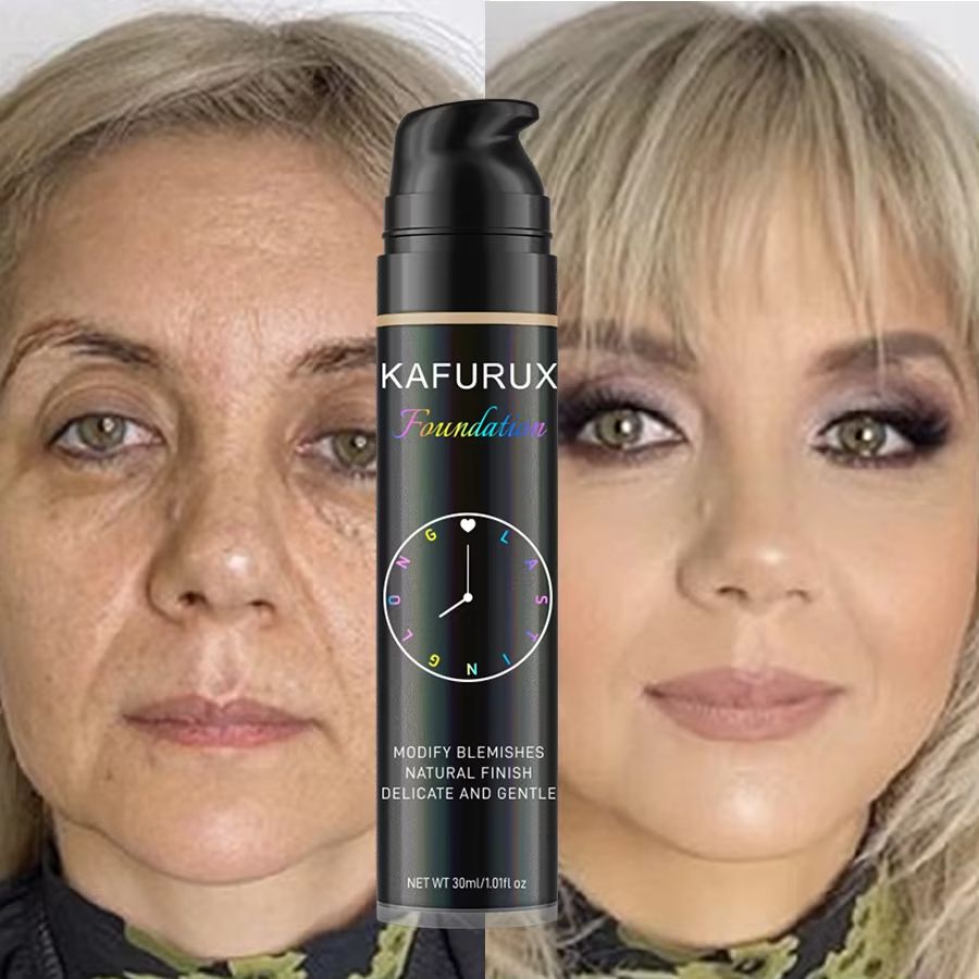 8-Color Liquid Foundation – Waterproof Korean Makeup Base with Full Coverage Concealer