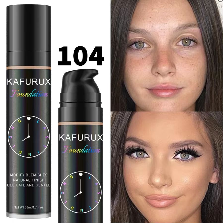 8Color Liquid Foundation  Waterproof Korean Makeup Base With Full Coverage Concealer 9