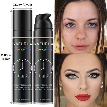 8Color Liquid Foundation  Waterproof Korean Makeup Base With Full Coverage Concealer 5
