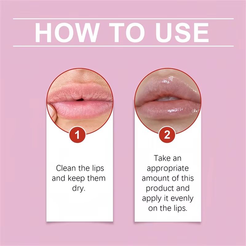 Instant Lip Plumping Serum  Nourishing Essential Oil Gloss For Fuller Moisturized Lips 5