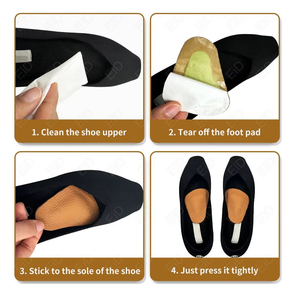 Orthotic Leather Arch Support Insoles  Flat Foot Corrector  Cushion Inserts For Men And Women 4