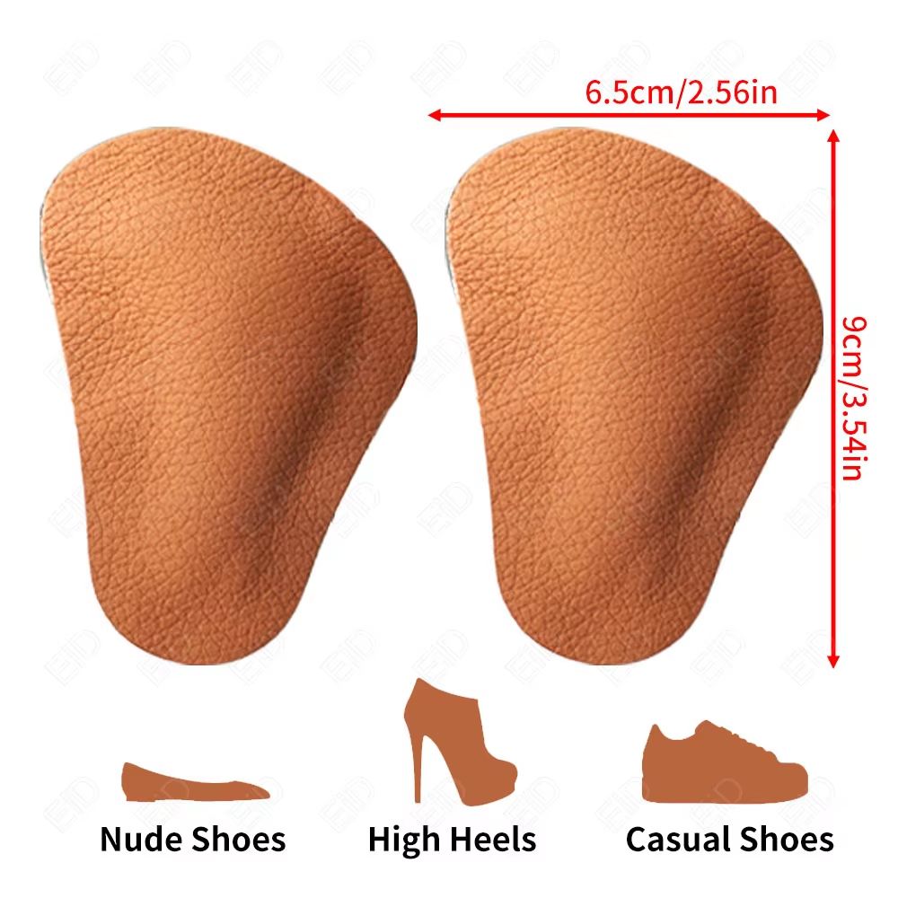 Orthotic Leather Arch Support Insoles  Flat Foot Corrector  Cushion Inserts For Men And Women 5