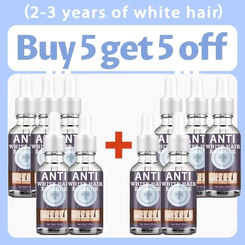 Natural Gray Hair Restoring Serum  White Hair Treatment To Revive Original Color In 7 Days 8