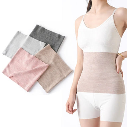 Womens Solid Color Knitted Stomach and Abdominal Belt