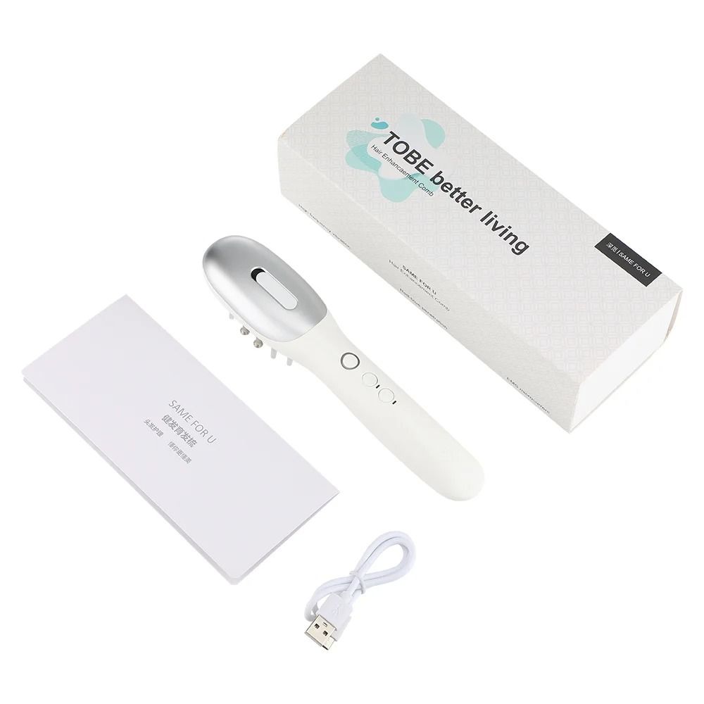 3 In 1 EMS Hair Growth Massage Comb With Red And Blue Light Therapy And Oil Dispenser 6