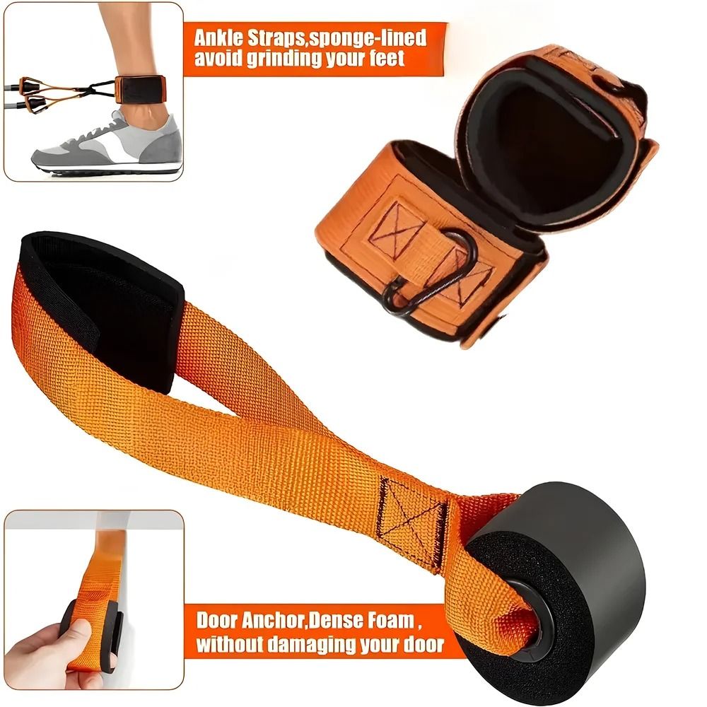 Advanced Resistance Belt Set With Handles For Strength Training And Home Gym Workouts 5