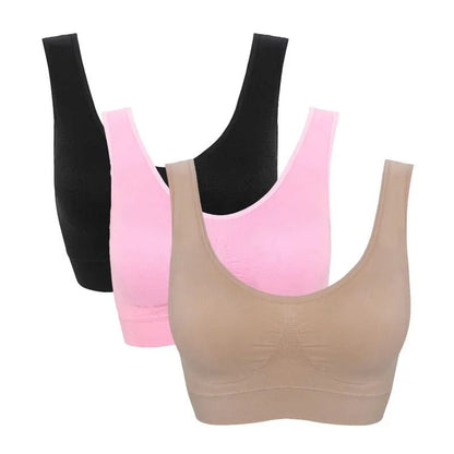 3Pcs Seamless Push Up Bra Set With Removable Pads 9