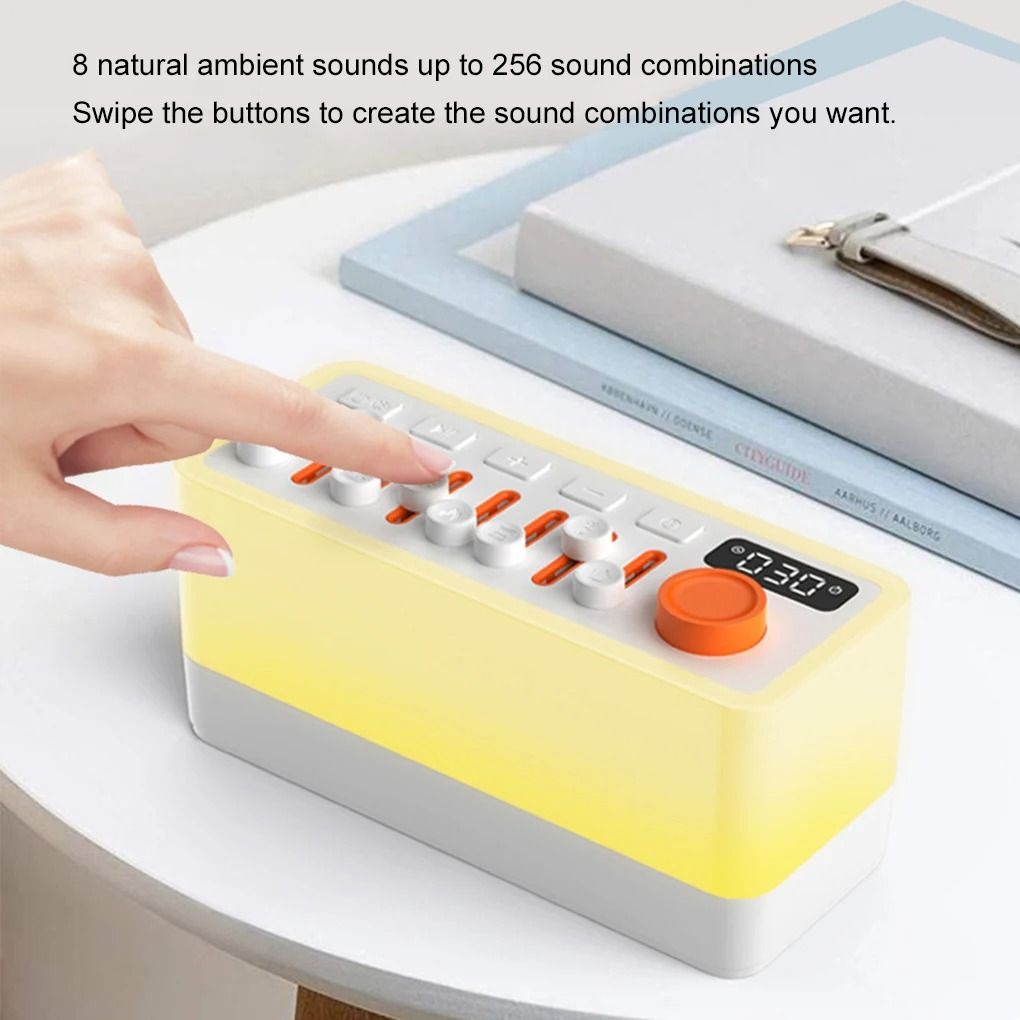Smart Sleep Aid Speaker RGB Night Light Bluetooth Compatible Speaker 3