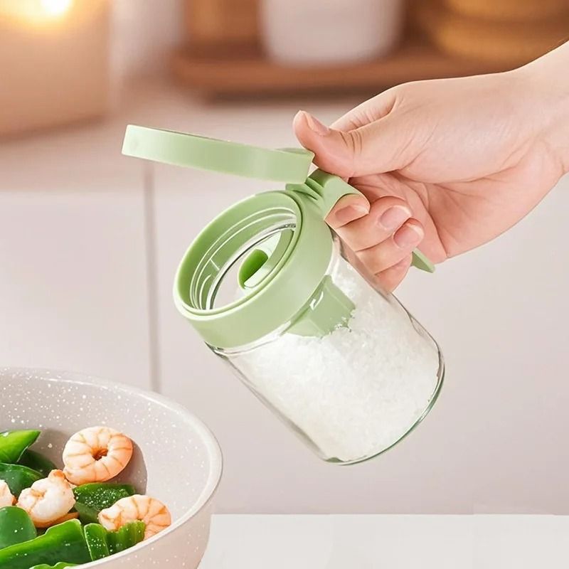 Kitchen Seasoning Jar Set With Spoon Separation 1