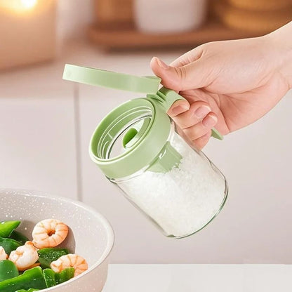 Kitchen Seasoning Jar Set With Spoon Separation 1
