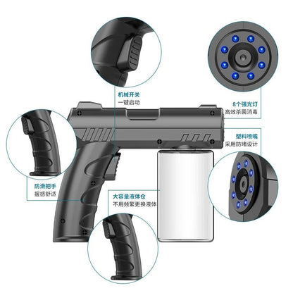 Nano Blue Light Steam Spray Disinfection Gun USB Portable Sanitizer Sprayer