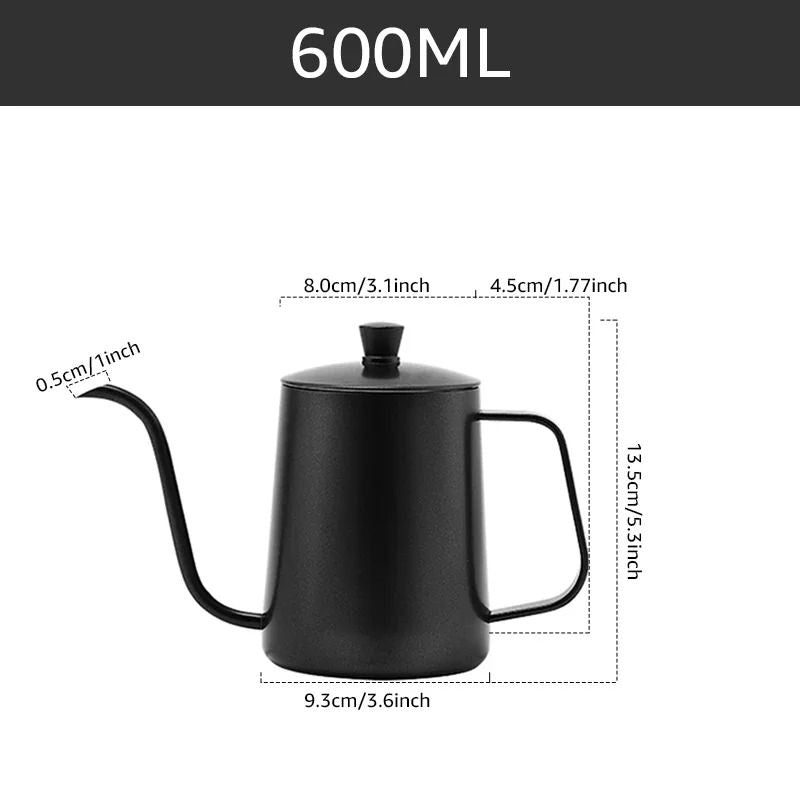 Stainless Steel Gooseneck Drip Kettle For Coffee And Tea 7