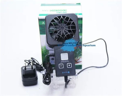 Clip On Mini Aquarium Cooling Fan With Auto Temperature Sensor 1