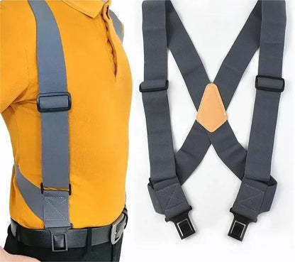 Smart Mens Suspenders Elastic X Type Wide Work Sport Braces