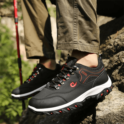Lightweight Leather Casual Sneakers for Men Comfortable Walking Shoes