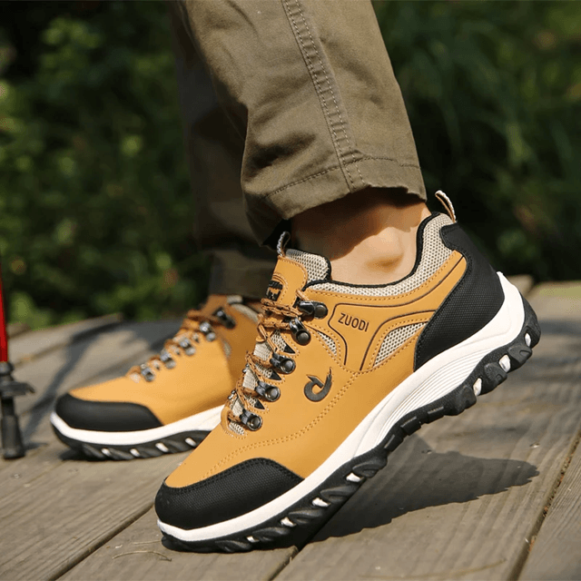 Lightweight Leather Casual Sneakers For Men Comfortable Walking Shoes 2