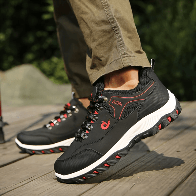 Lightweight Leather Casual Sneakers For Men Comfortable Walking Shoes 3