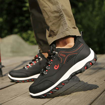 Lightweight Leather Casual Sneakers For Men Comfortable Walking Shoes 3