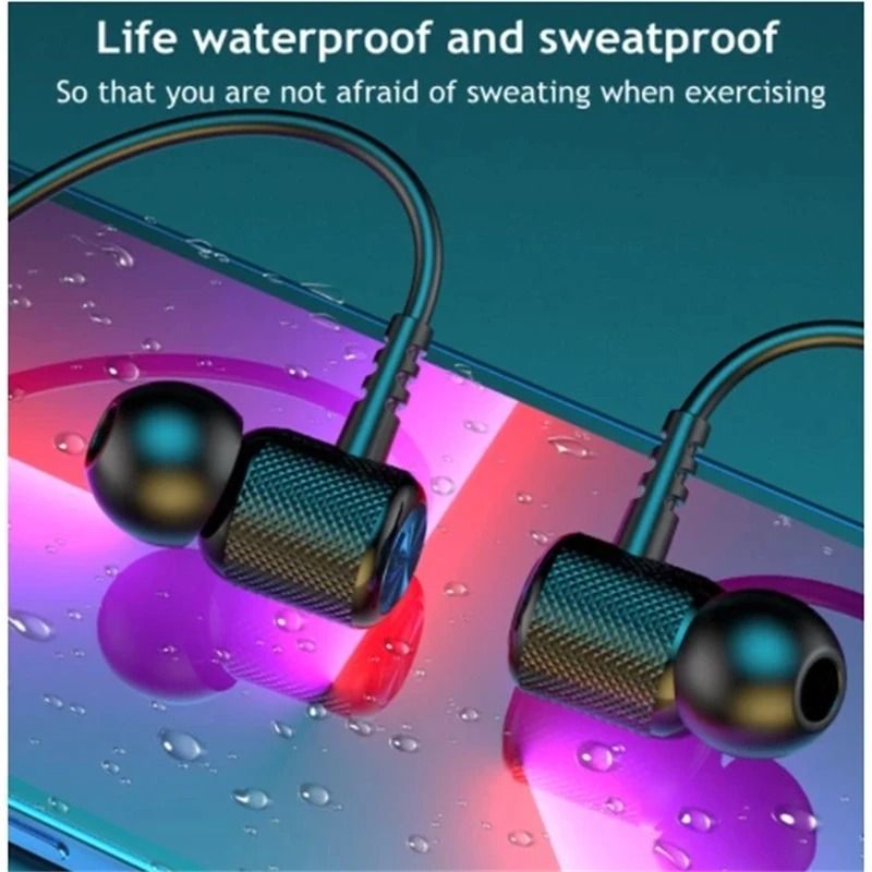 Wireless Bluetooth Neckband Earphones With Mic In Ear Sport Headset 1