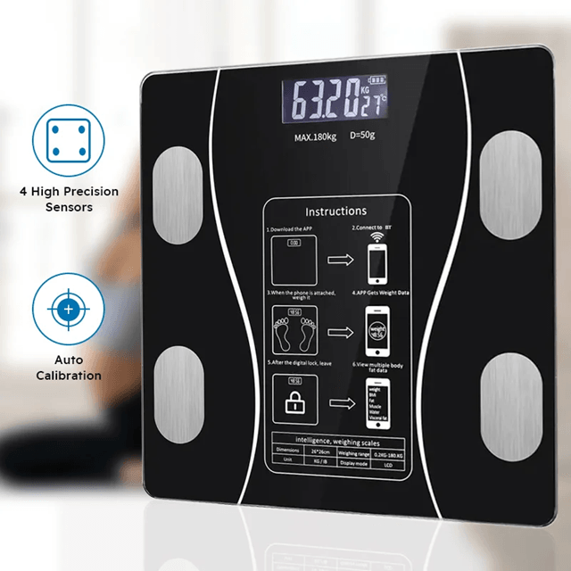 Smart Body Fat Scale Wireless Digital Bathroom Weight Analyzer