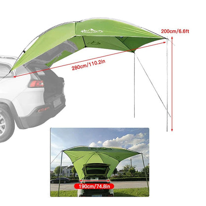 Waterproof Car Rear Tent Camping Shelter 5