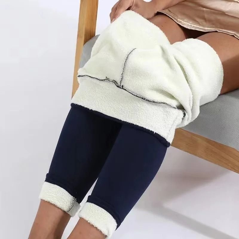 Ultra Soft High Waisted Velvet Leggings for Winter Warmth