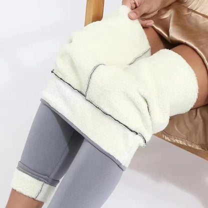 Ultra Soft High Waisted Velvet Leggings For Winter Warmth 1