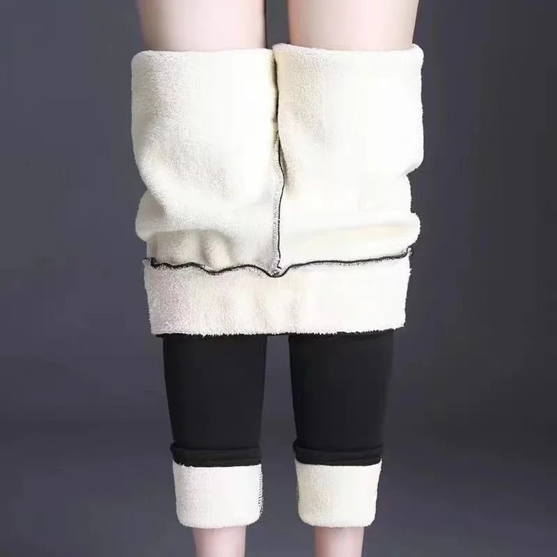 Ultra Soft High Waisted Velvet Leggings For Winter Warmth 2