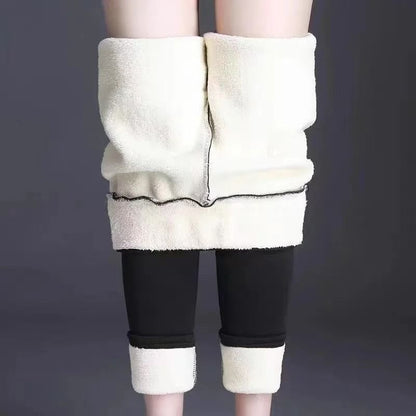 Ultra Soft High Waisted Velvet Leggings For Winter Warmth 2