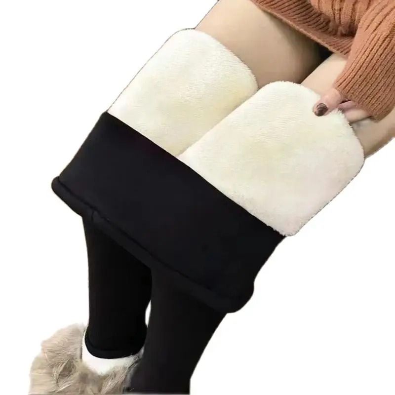 Ultra Soft High Waisted Velvet Leggings For Winter Warmth 7