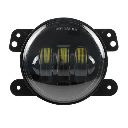 Amber LED Fog Lights 4inch For Jeep Wrangler JK TJ LJ Models 3