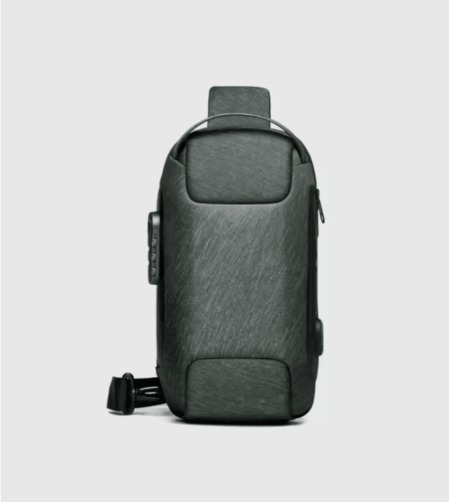 Mens Crossbody Bag With USB Charging Waterproof Anti Theft Shoulder Pack 3