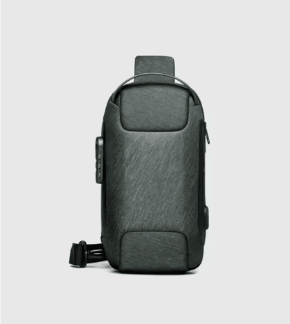 Mens Crossbody Bag With USB Charging Waterproof Anti Theft Shoulder Pack 3