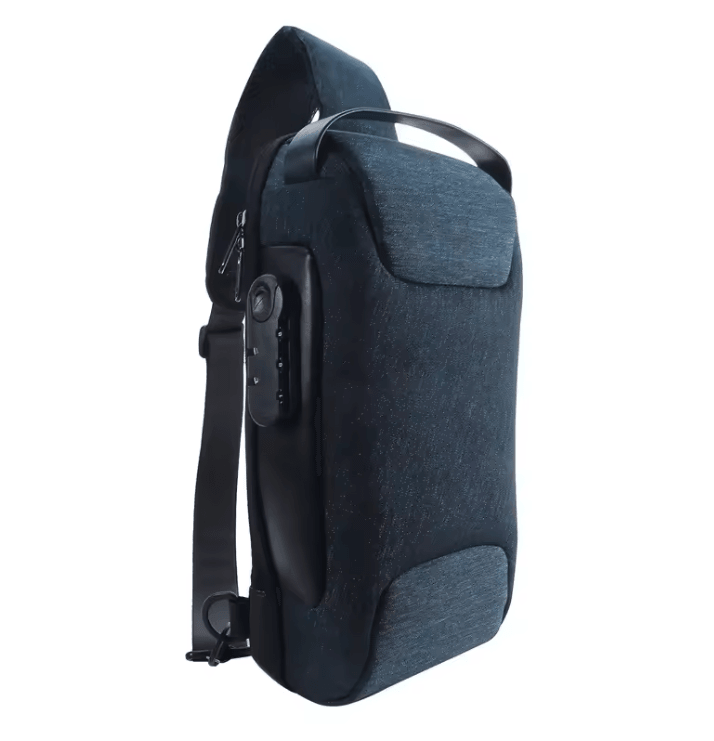 Mens Crossbody Bag With USB Charging Waterproof Anti Theft Shoulder Pack 4
