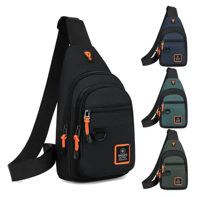 Mens Waterproof Crossbody Bag Outdoor Hiking and Travel Shoulder Pack