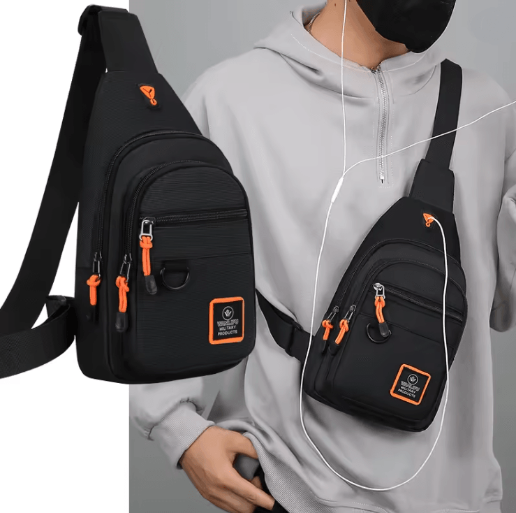 Mens Waterproof Crossbody Bag Outdoor Hiking And Travel Shoulder Pack 1