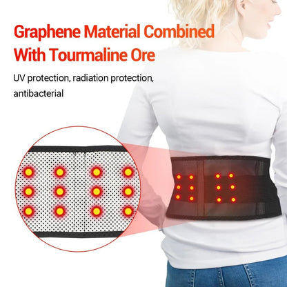 Adjustable Tourmaline Self Heating Magnetic Therapy Lumbar Support Belt For Back Pain Relief And Po 3