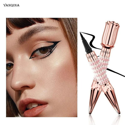 YANQINA Precision Liquid Eyeliner Pen Waterproof Long Lasting Black 4